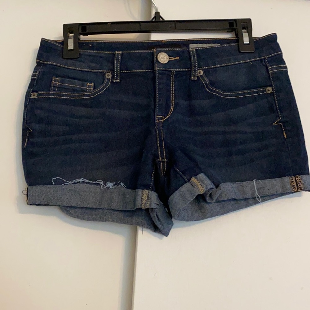 aeropostale high waisted jegging midi shorts